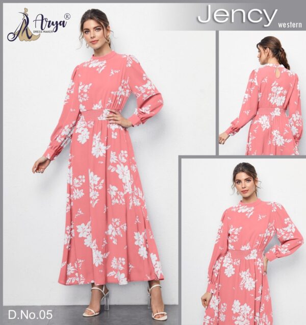 Women Floral Print Jency Western Dress By Dress Wala